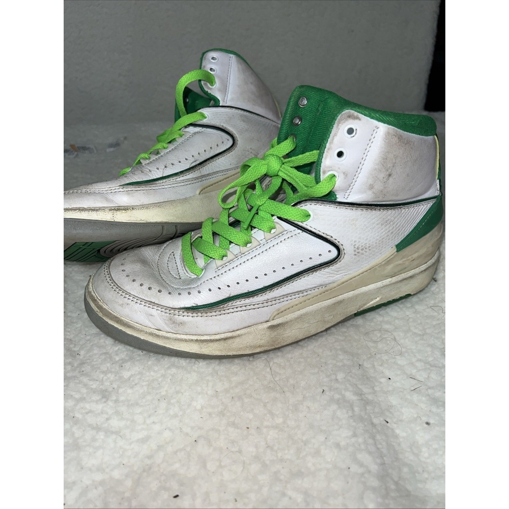 Nike Air Jordan 2 Retro (GS) Lucky Green White DQ8562-103 Size 6Y / Women's 7.5